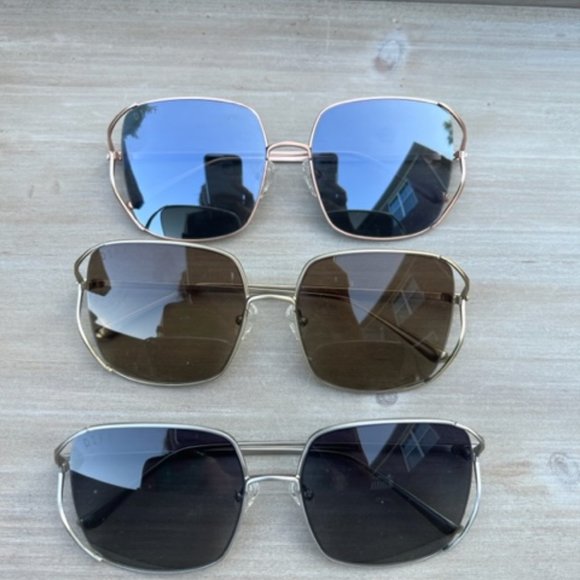 diff eyewear frankie sunglasses lot of 3